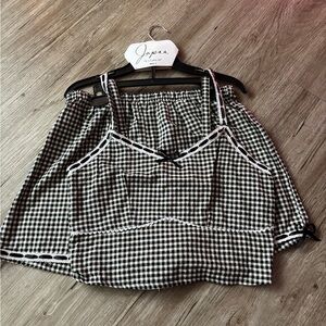 Vintage Style Gingham Set